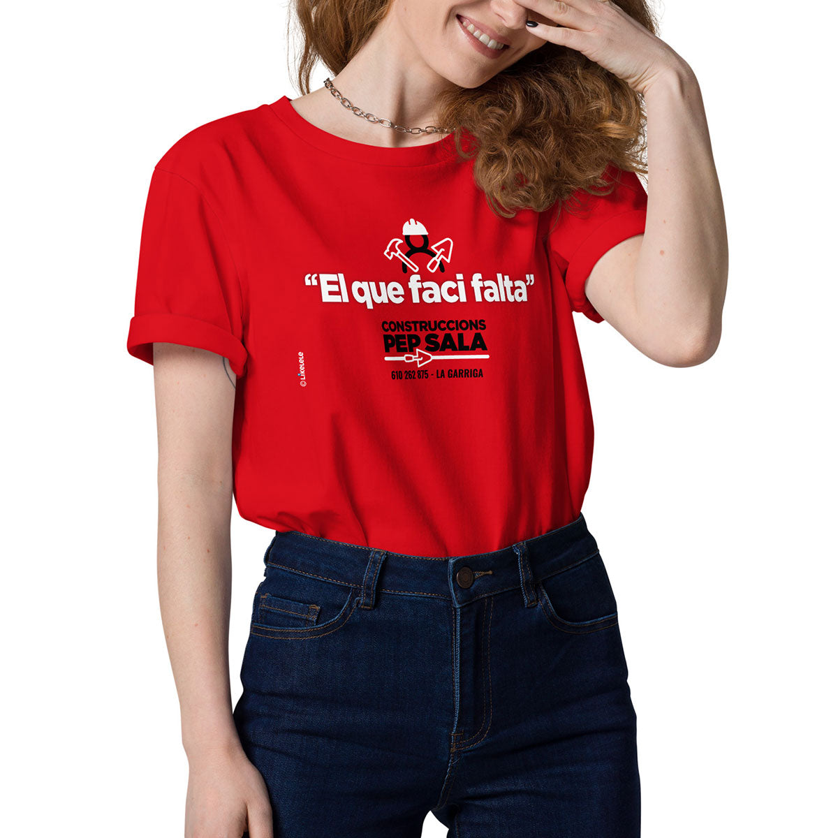 CONSTRUCCIONS PEP SALA · Camiseta m/corta·Mujer/Unisex · Medium·Rojo-145b2