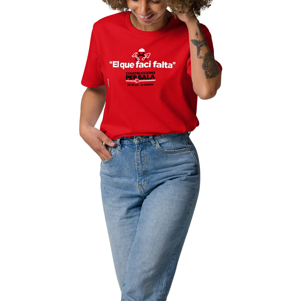 CONSTRUCCIONS PEP SALA · Camiseta m/corta·Mujer/Unisex · Medium·Rojo-145b2