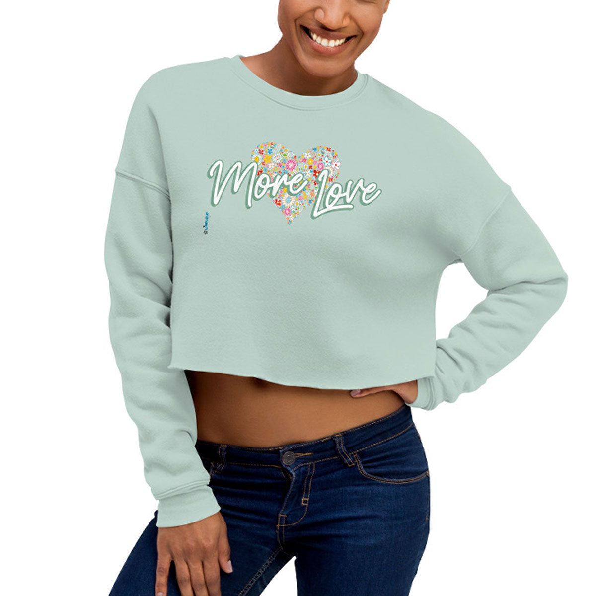 LIKELELE world · Sudadera corta·Mujer · Medium·Dusty Green-199a2f