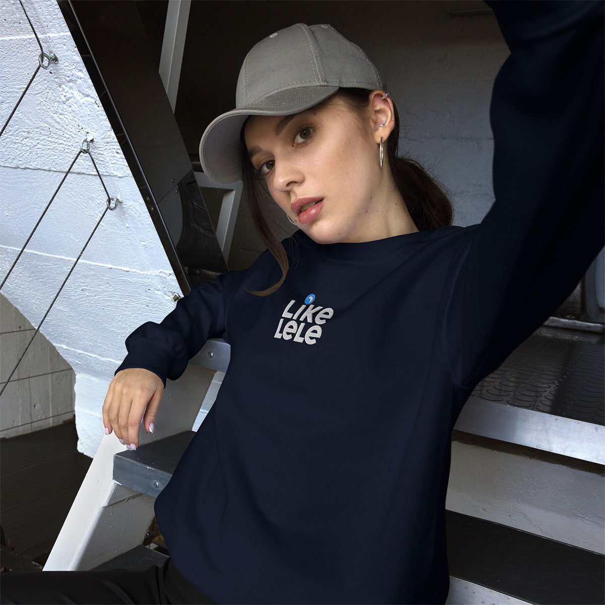 LIKELELE world · Sudadera·Hombre/Unisex · Basic·Navy-227c1f