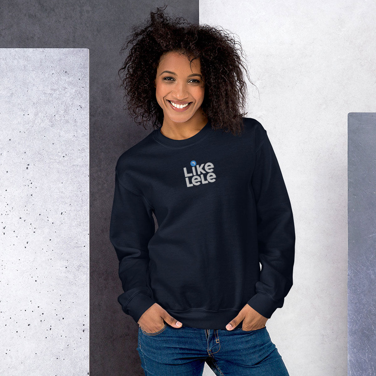 LIKELELE world · Sudadera·Mujer/Unisex · Basic·Navy-227c2f