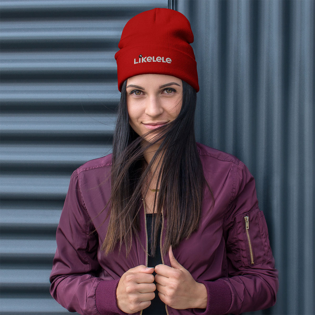 LIKELELE world · Gorro invierno·Unisex · Medium·Red-243c4f