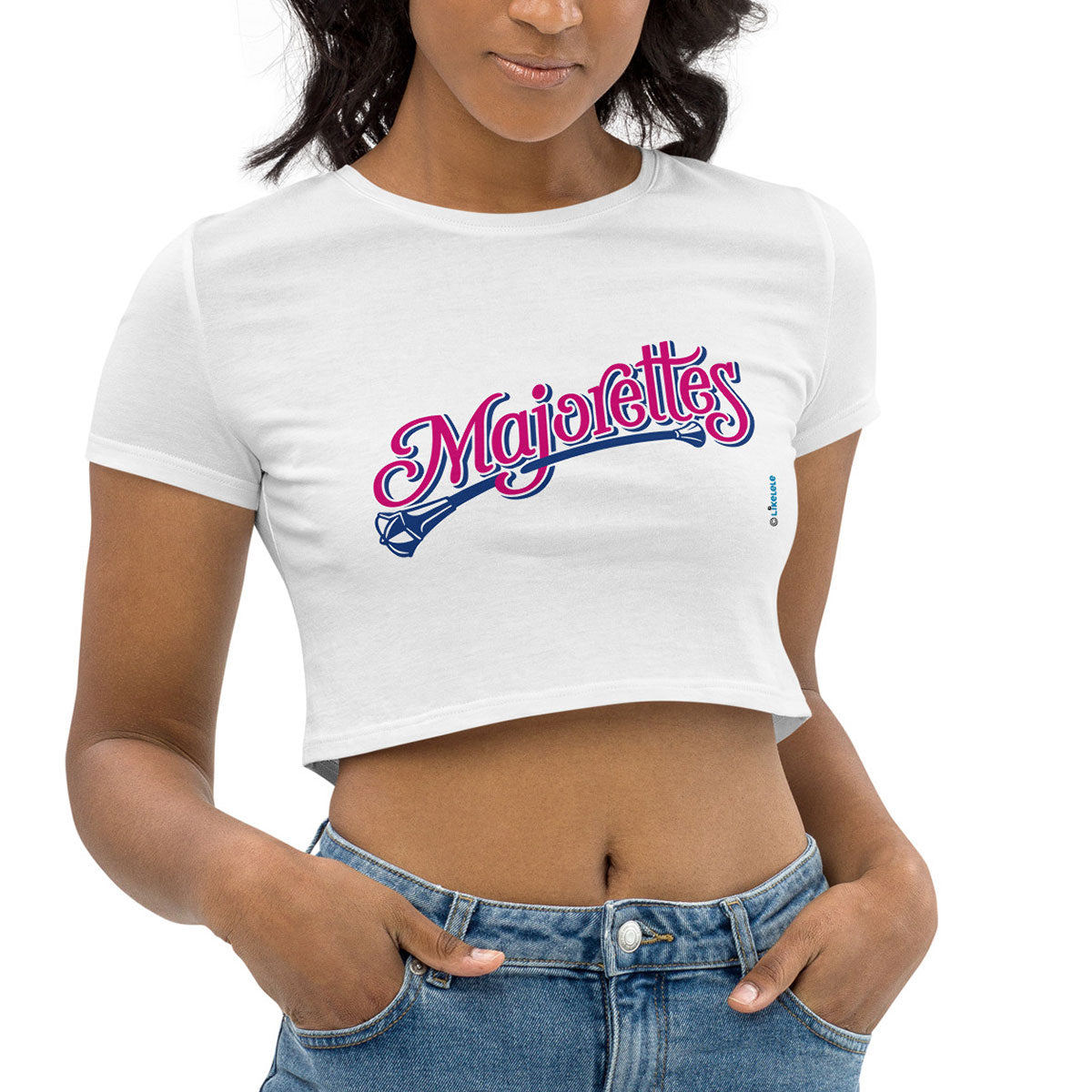 MAJORETTES · Crop Top m/corta·Mujer · Medium·Blanco-105a