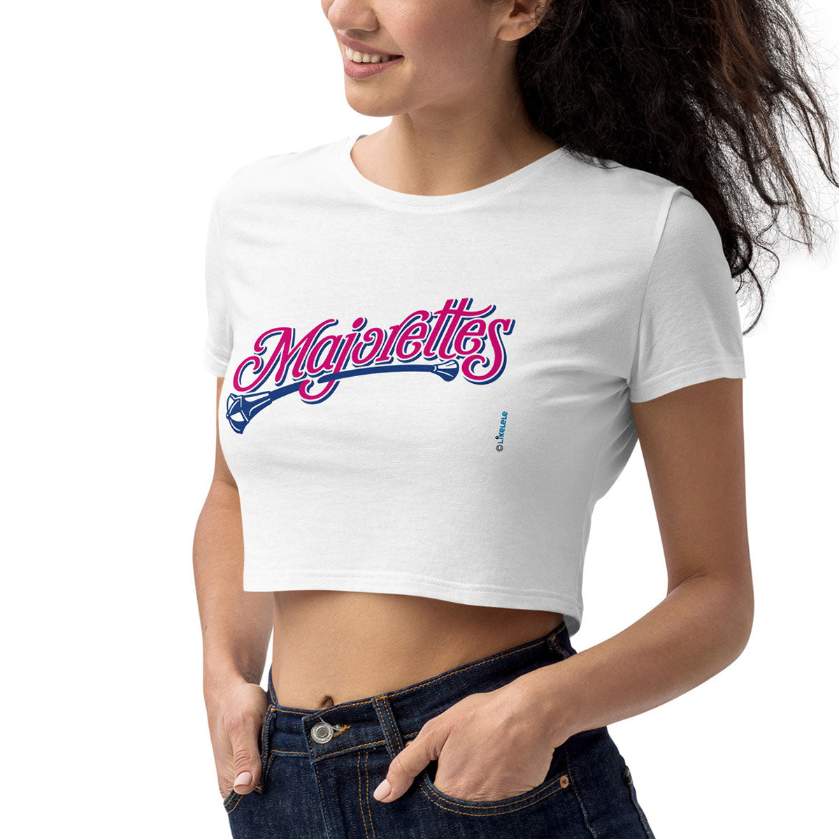 MAJORETTES · Crop Top m/corta·Mujer · Medium·Blanco-105a