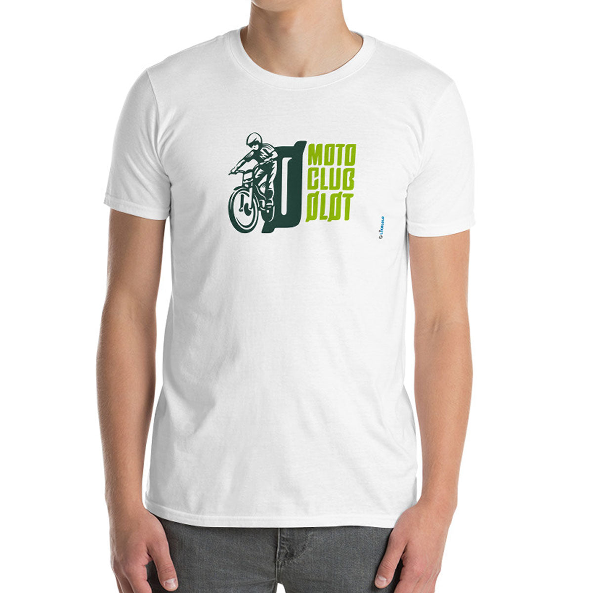 MOTO CLUB OLOT · Camiseta m/corta·Hombre/Unisex · Basic·Blanco-125a1