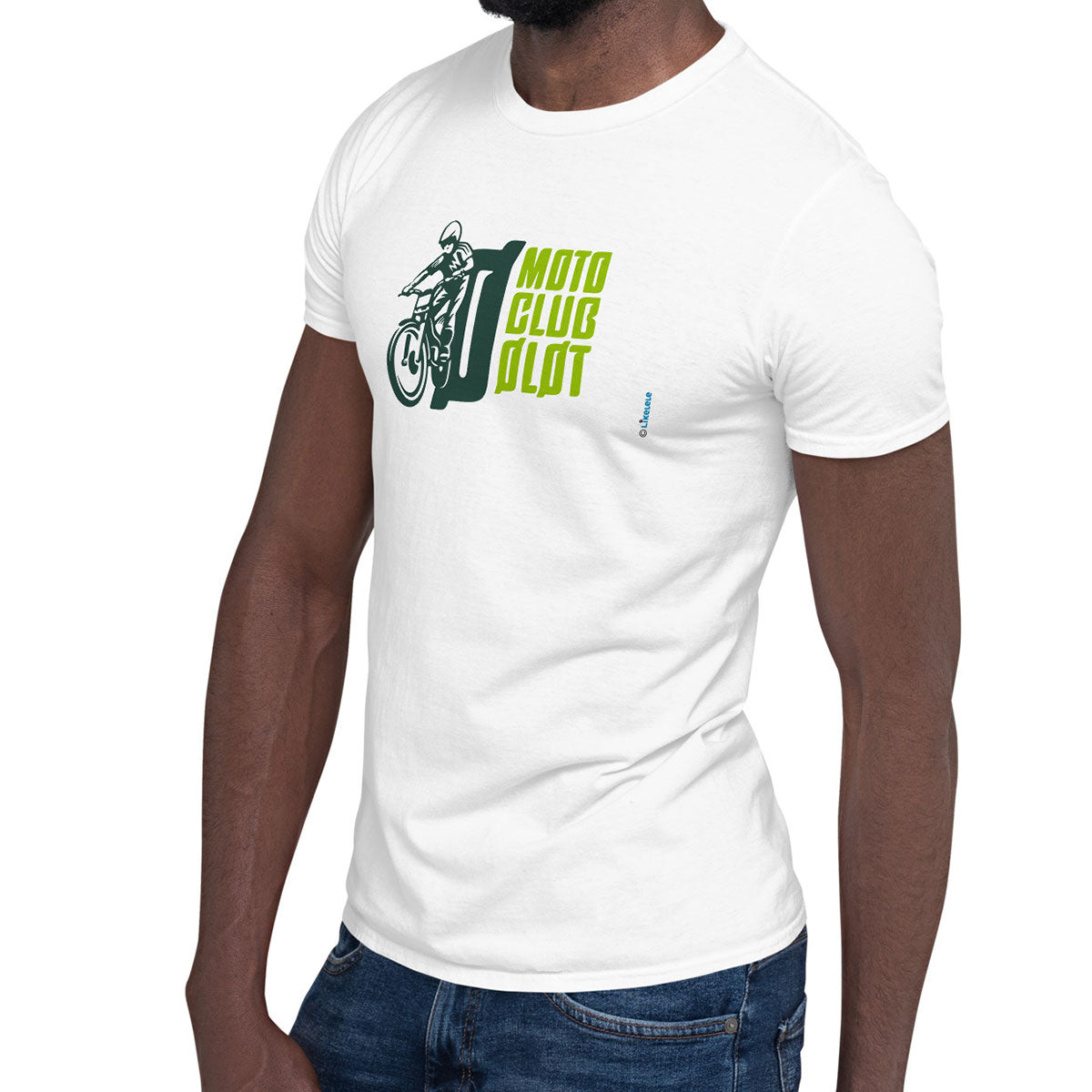 MOTO CLUB OLOT · Camiseta m/corta·Hombre/Unisex · Basic·Blanco-125a1