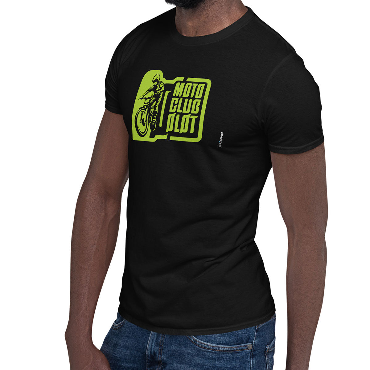 MOTO CLUB OLOT · Camiseta m/corta·Hombre/Unisex · Basic·Negro-125c1