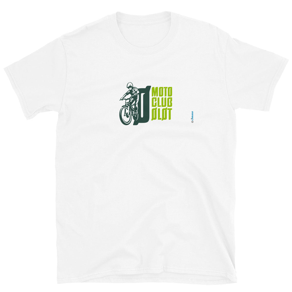 MOTO CLUB OLOT · Camiseta m/corta·Mujer/Unisex · Basic·Blanco-125a2