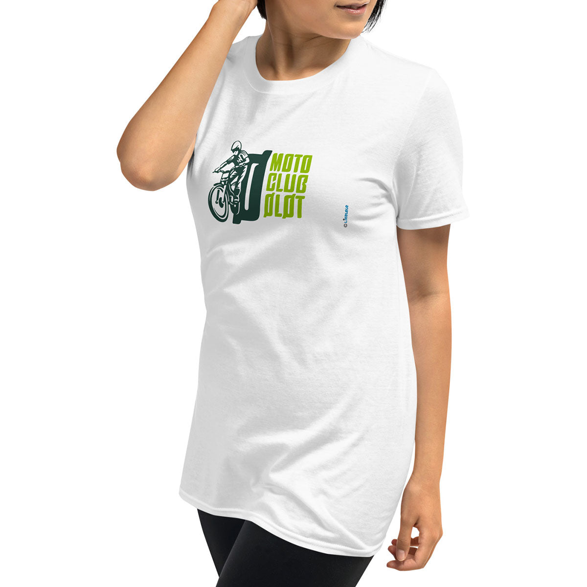 MOTO CLUB OLOT · Camiseta m/corta·Mujer/Unisex · Basic·Blanco-125a2