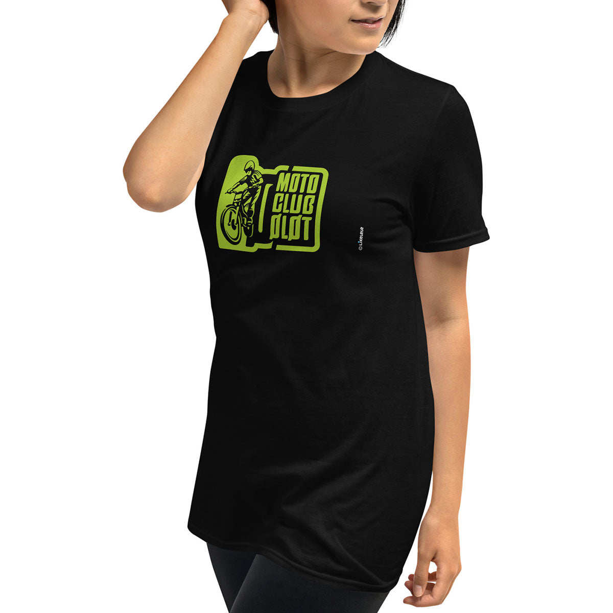 MOTO CLUB OLOT · Camiseta m/corta·Mujer/Unisex · Basic·Negro-125c2