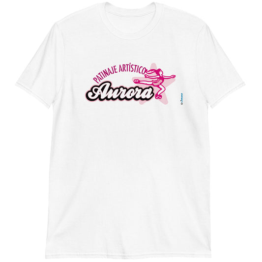 PATINAJE ARTÍSTICO AURORA · Camiseta m/corta·Hombre/Unisex · Basic·Blanco-133a1