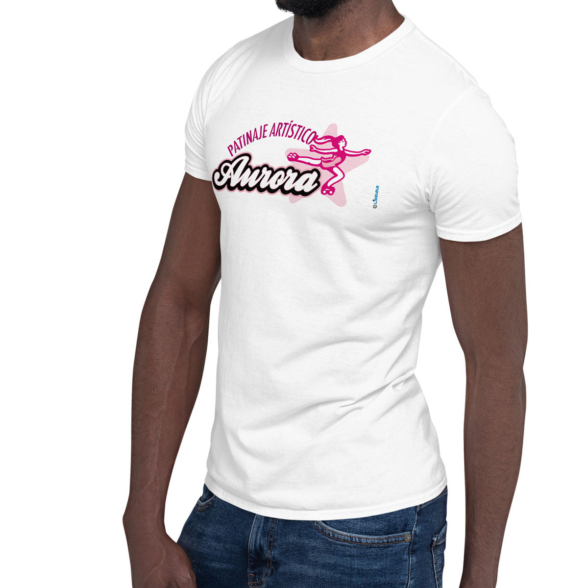 PATINAJE ARTÍSTICO AURORA · Camiseta m/corta·Hombre/Unisex · Basic·Blanco-133a1