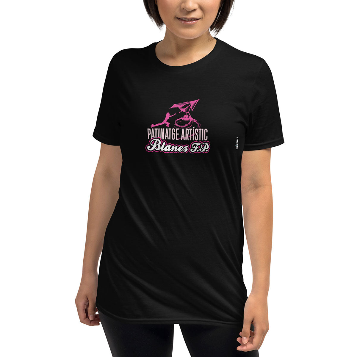 PATINATGE ARTÍSTIC BLANES FP · Camiseta m/corta·Mujer/Unisex · Basic·Negro-139c2