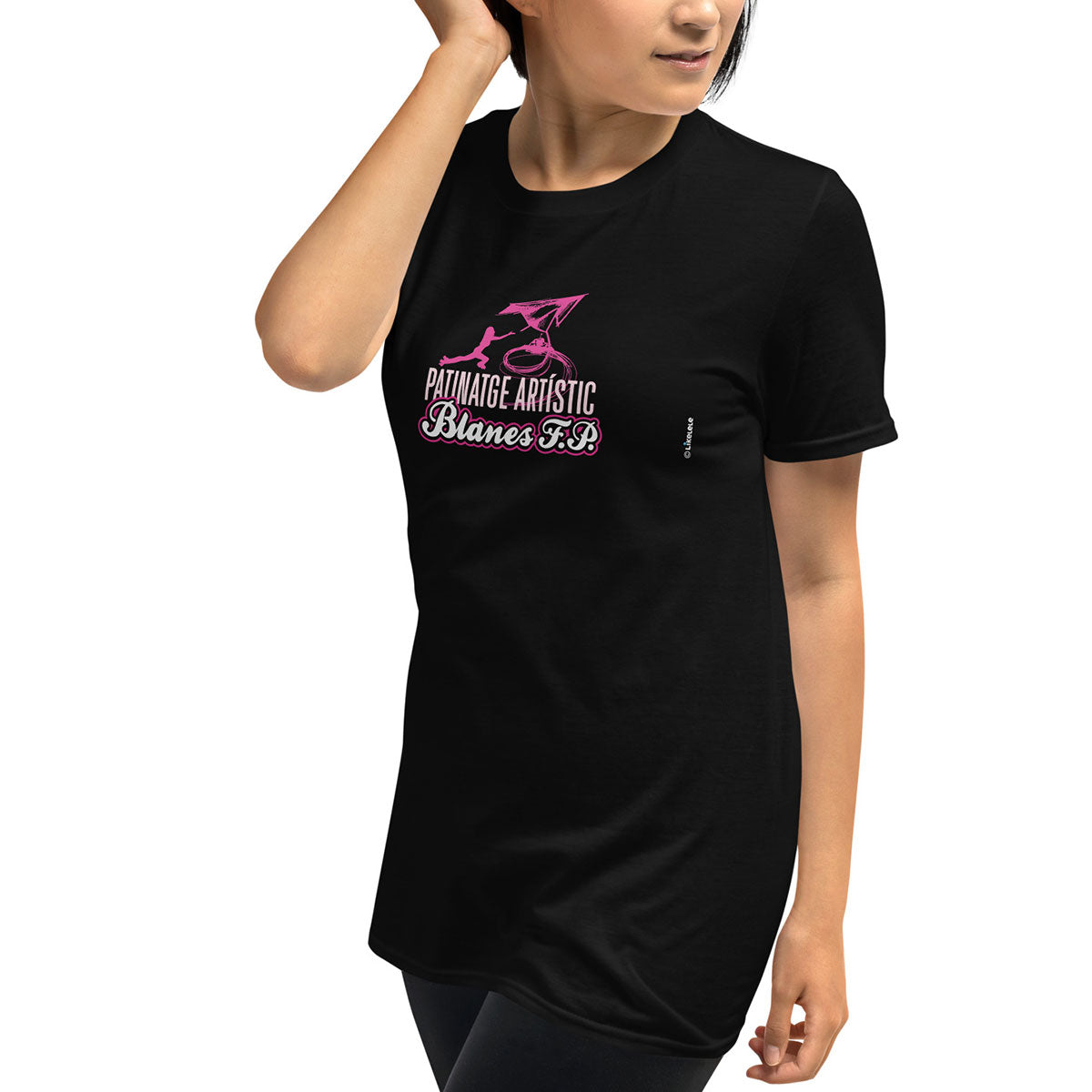 PATINATGE ARTÍSTIC BLANES FP · Camiseta m/corta·Mujer/Unisex · Basic·Negro-139c2