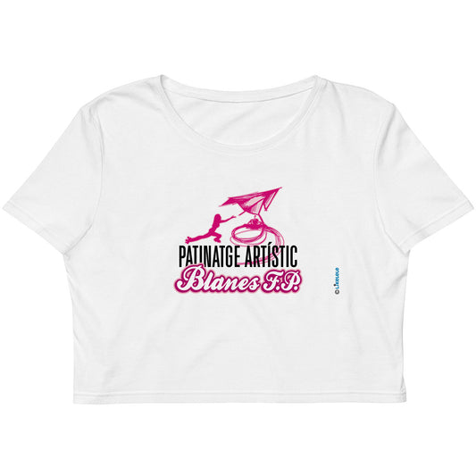 PATINATGE ARTÍSTIC BLANES FP · Crop Top m/corta·Mujer · Medium·Blanco-140a