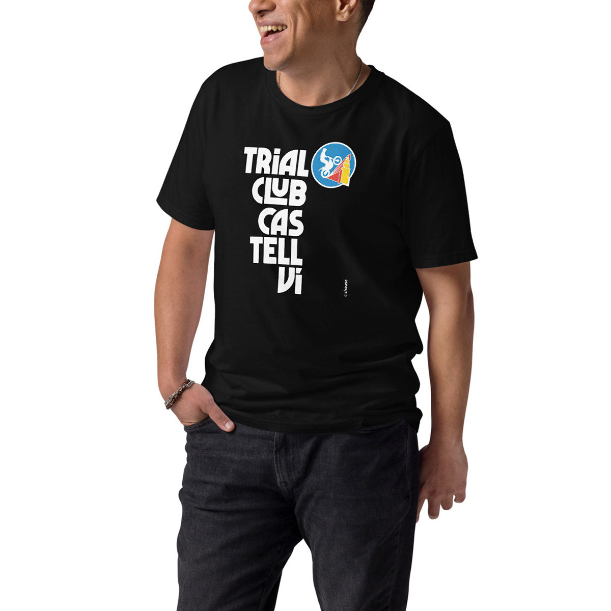 TRIAL CLUB CASTELLVÍ · Camiseta m/corta·Hombre/Unisex · Medium·Negro-188c1f