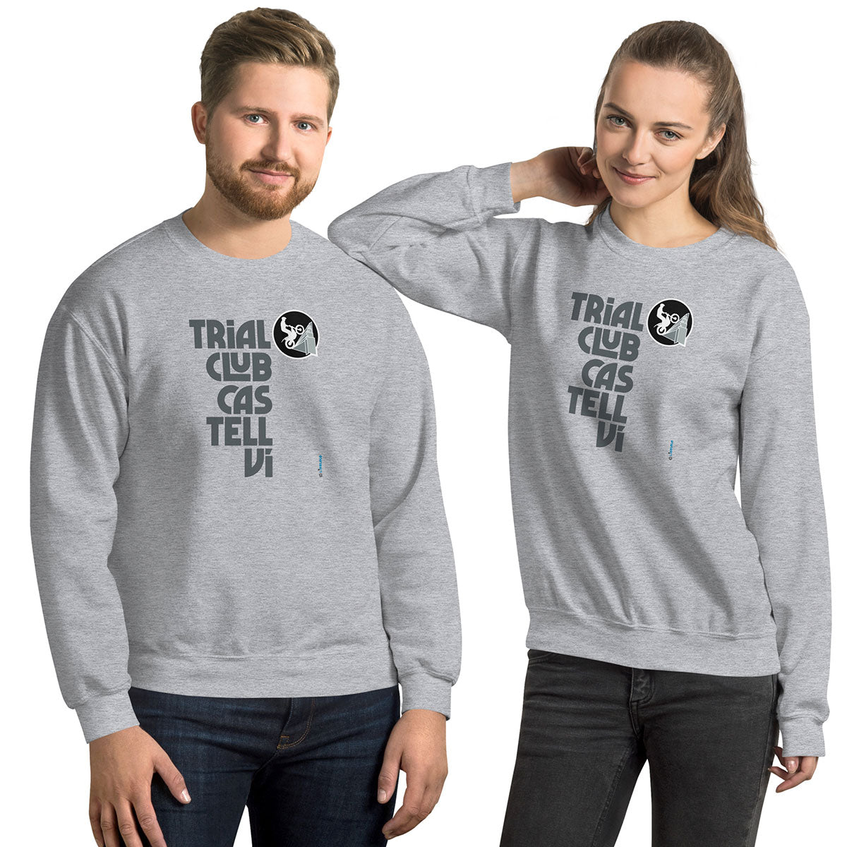 TRIAL CLUB CASTELLVÍ · Sudadera·Mujer/Unisex · Basic·Gris1-189a2f