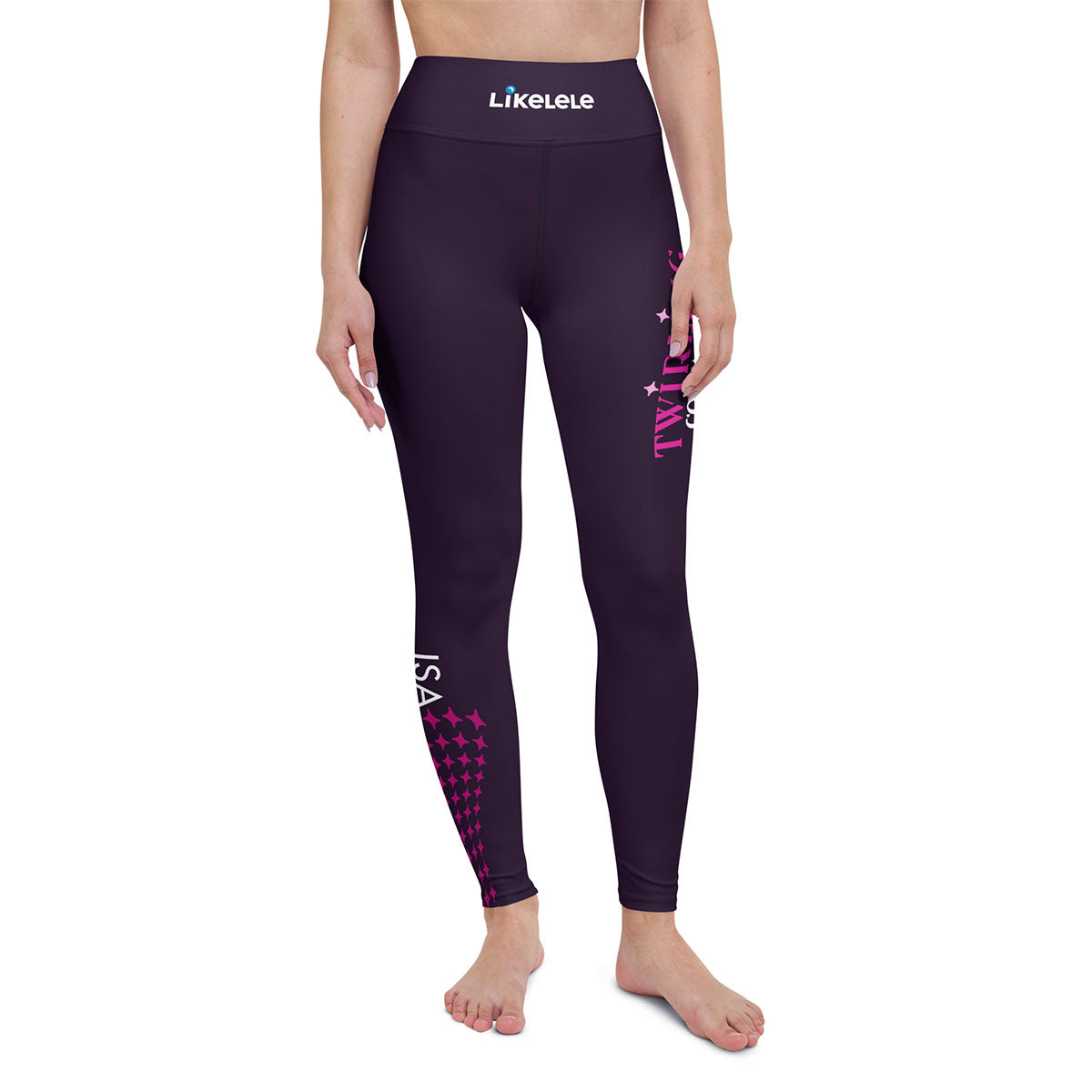 TWIRLING COSTA BRAVA · Leggings·cintura alta·Mujer · Premium·Full Print-232x2ip