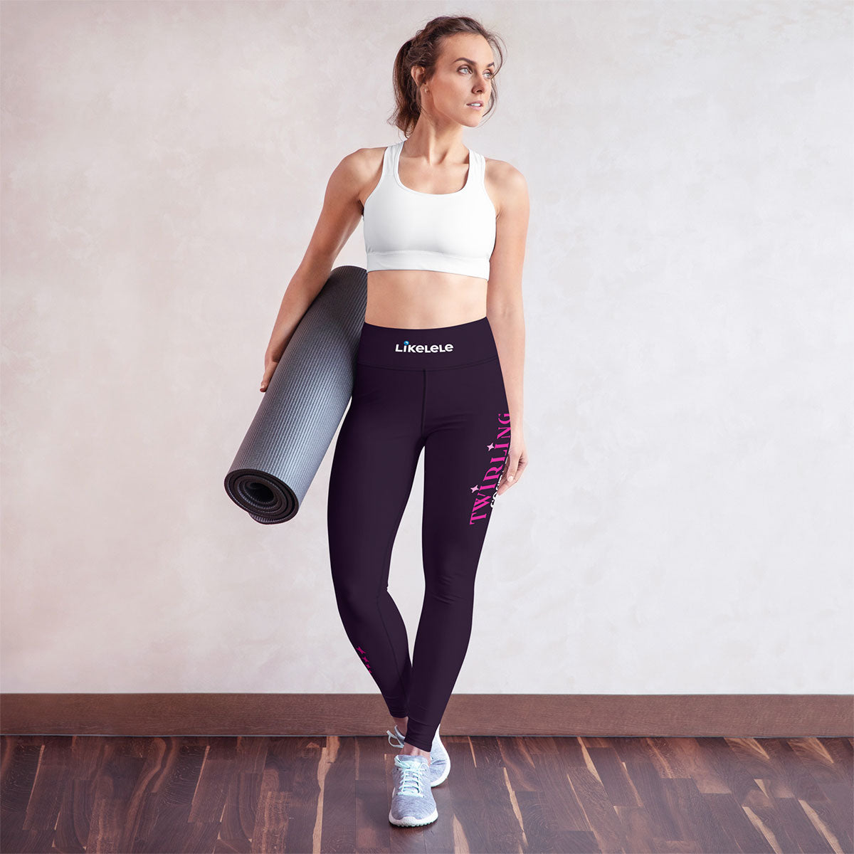 TWIRLING COSTA BRAVA · Leggings·cintura alta·Mujer · Premium·Full Print-232x2ip