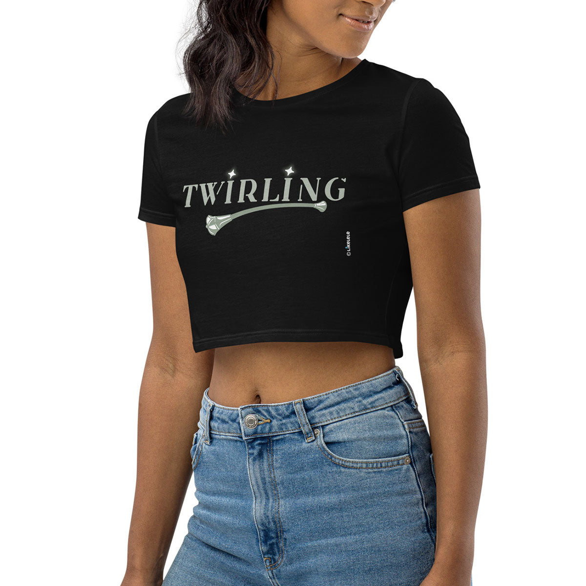 TWIRLING · Crop Top m/corta·Mujer · Medium·Negro-113c