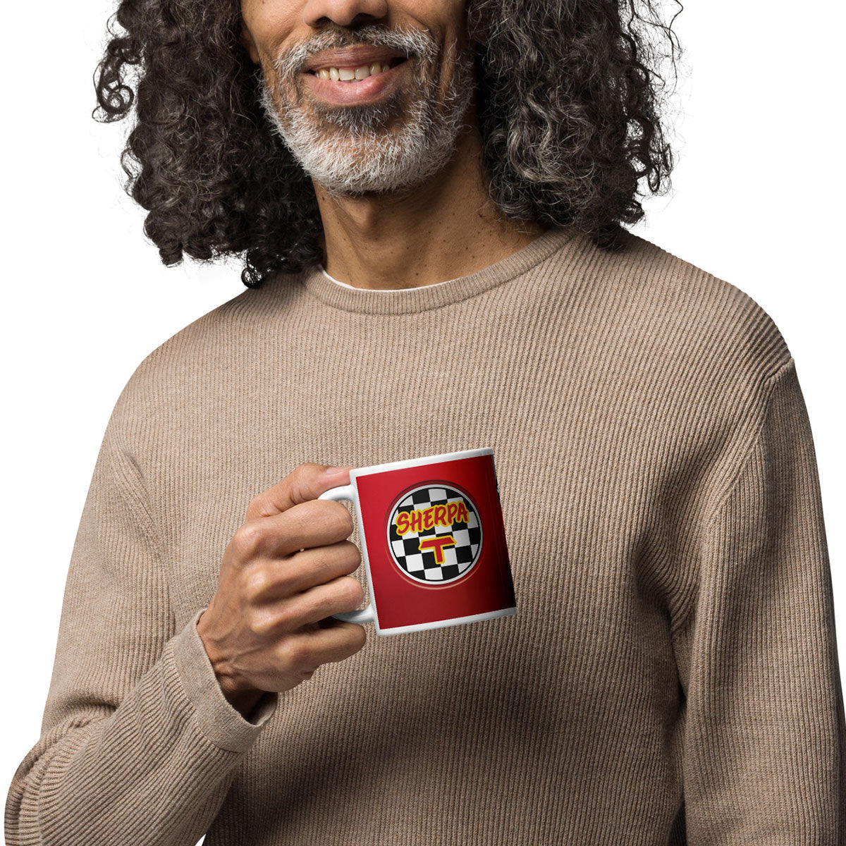 [224] SHERPA T Roja · Taza de cerámica 33cl · Unisex · White · Medium