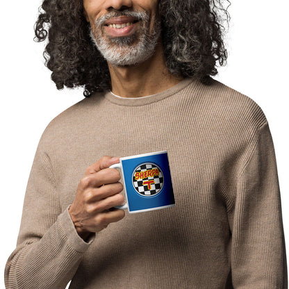[225] SHERPA T Azul · Taza de cerámica 33cl · Unisex · White · Medium