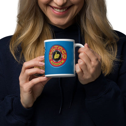 [225] SHERPA T Azul · Taza de cerámica 33cl · Unisex · White · Medium