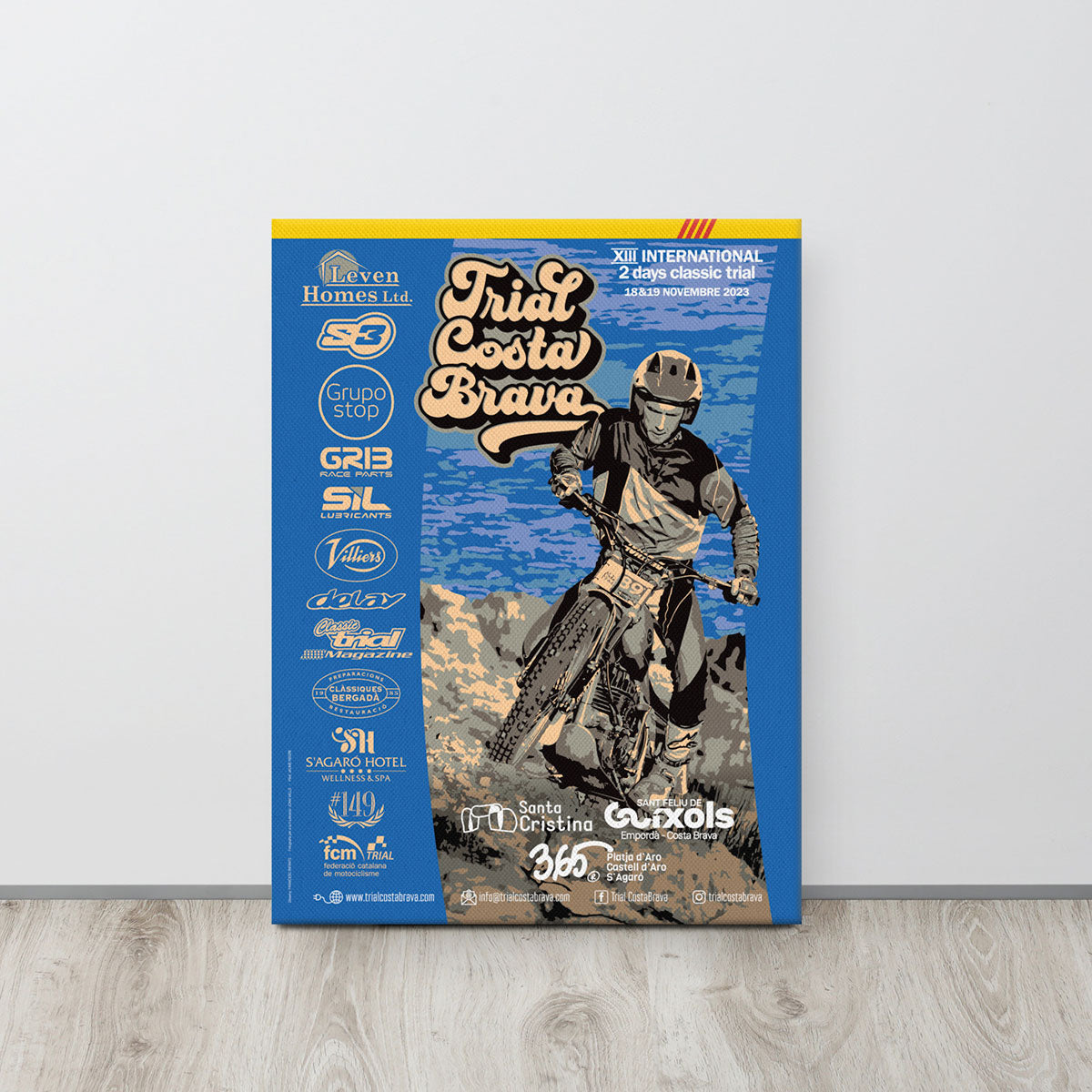 [323] TRIAL COSTA BRAVA · Lienzo con bastidor 46x61 cm · BASIC