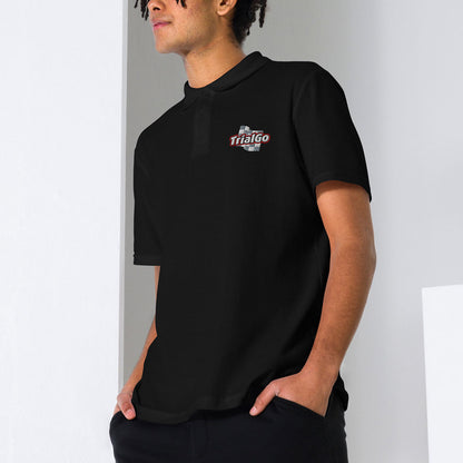 [442] TrialGo · Polo m/corta bordado · Unisex · BASIC · Black