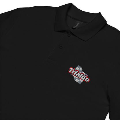 [442] TrialGo · Polo m/corta bordado · Unisex · BASIC · Black