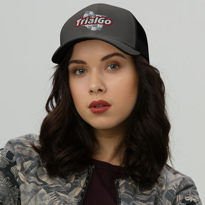 [446] TrialGo · Gorra de rejilla bordada · Unisex · BASIC · Charcoal/Black
