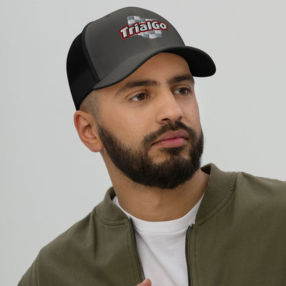 [446] TrialGo · Gorra de rejilla bordada · Unisex · BASIC · Charcoal/Black