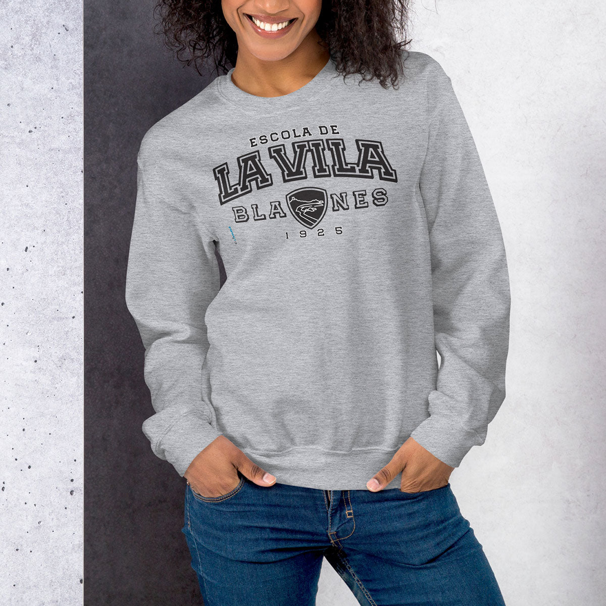 [465] LA VILA · Sudadera cuello redondo · Unisex · BASIC · Sport Grey