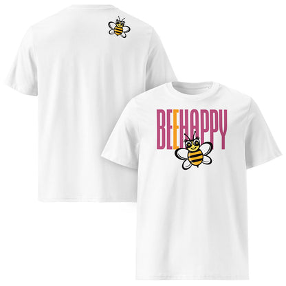 [506] LIKELELE Bee Happy · Camiseta m/corta · MEDIUM · Unisex · White