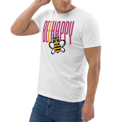 [506] LIKELELE Bee Happy · Camiseta m/corta · MEDIUM · Unisex · White
