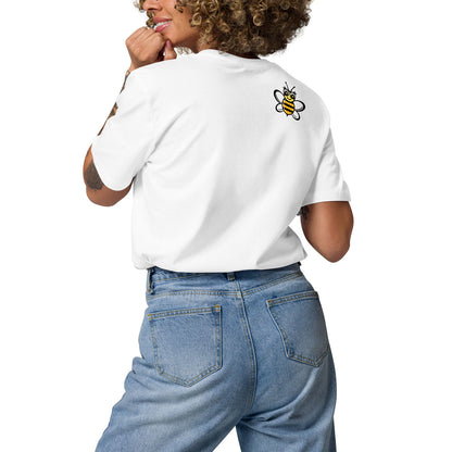 [506] LIKELELE Bee Happy · Camiseta m/corta · MEDIUM · Unisex · White