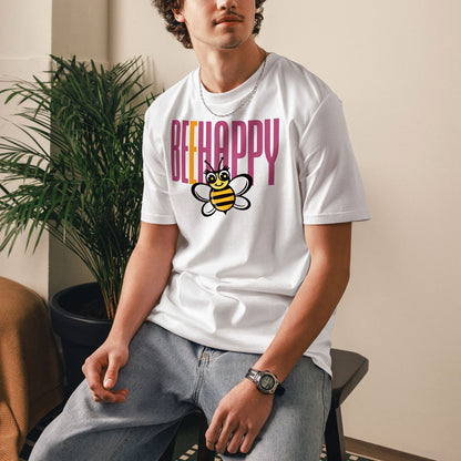 [506] LIKELELE Bee Happy · Camiseta m/corta · MEDIUM · Unisex · White