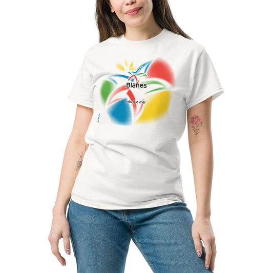 [514] BLANES/BLANENCS Més que mar · Camiseta m/corta · BASIC · Unisex · White