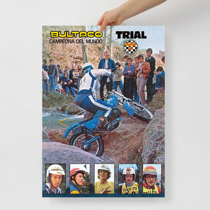 [516] SHERPA T · Equipo Trial BULTACO · Póster mate 50x70 cm · BASIC