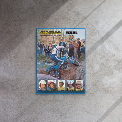 [518] SHERPA T · Equipo Trial BULTACO · Lienzo con bastidor 46x61 cm · BASIC