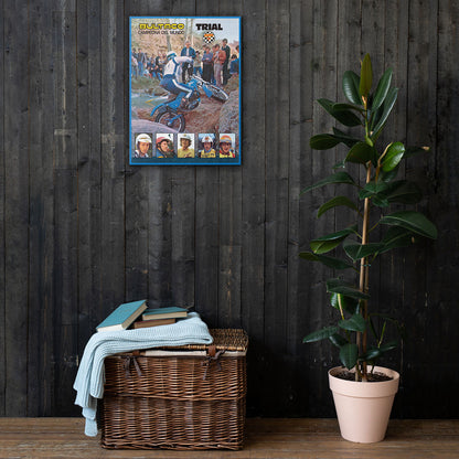 [518] SHERPA T · Equipo Trial BULTACO · Lienzo con bastidor 46x61 cm · BASIC