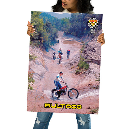 [530] BONAIGUA TRIAL · Bultaco Sherpa T · Póster mate 50x70 cm · BASIC