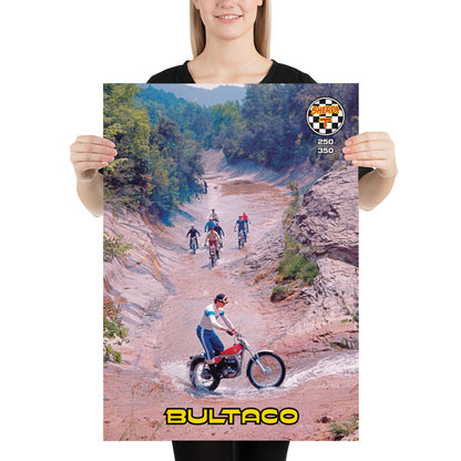 [530] BONAIGUA TRIAL · Bultaco Sherpa T · Póster mate 50x70 cm · BASIC