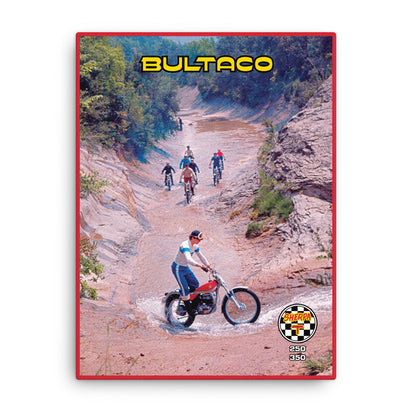 [533] SHERPA T · Bultaco Sherpa T · Lienzo con bastidor 46x61 cm · BASIC