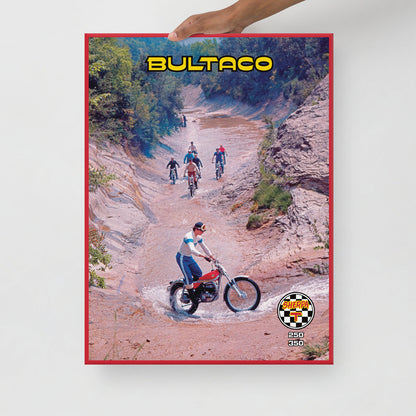 [533] SHERPA T · Bultaco Sherpa T · Lienzo con bastidor 46x61 cm · BASIC