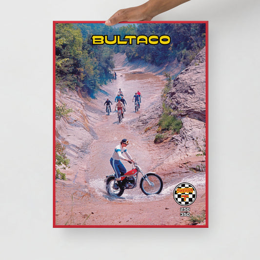 [533] SHERPA T · Bultaco Sherpa T · Lienzo con bastidor 46x61 cm · BASIC