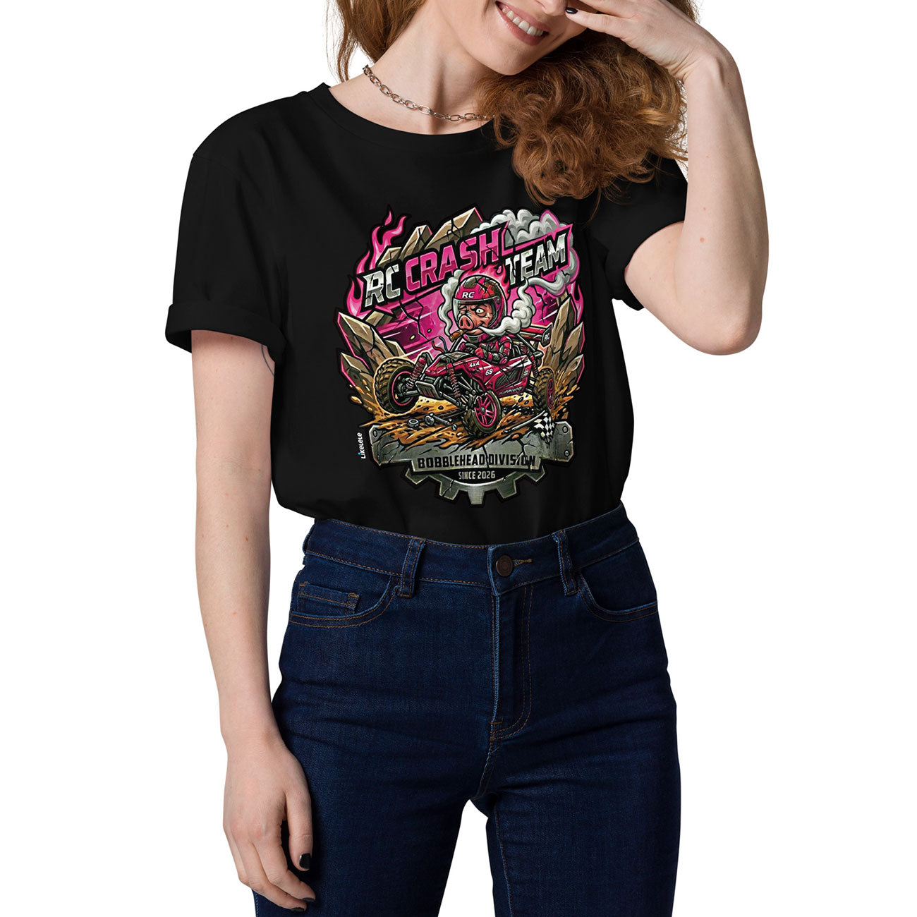 [534] RC CRASH TEAM · Camiseta m/corta · MEDIUM · Unisex · Black