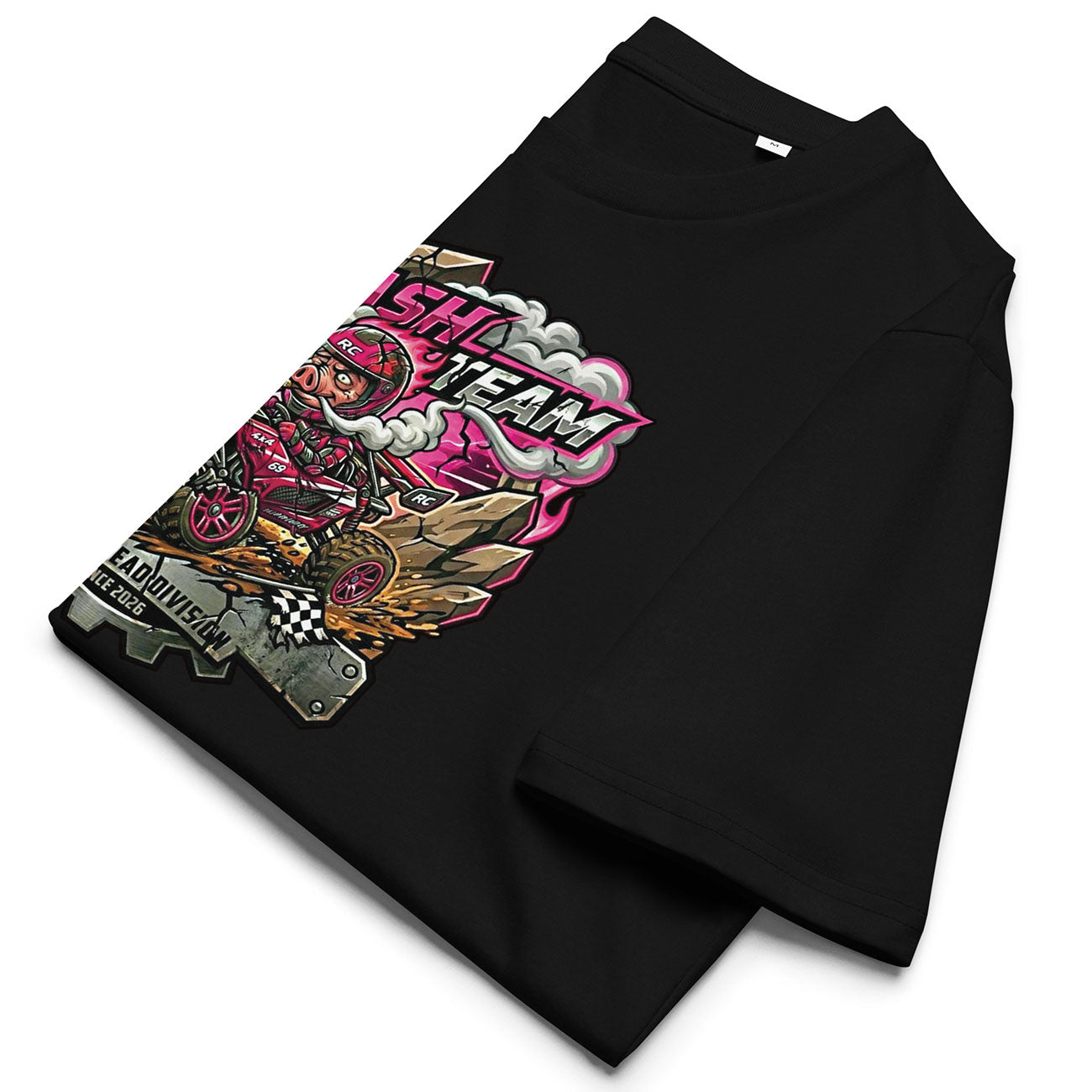 [534] RC CRASH TEAM · Camiseta m/corta · MEDIUM · Unisex · Black