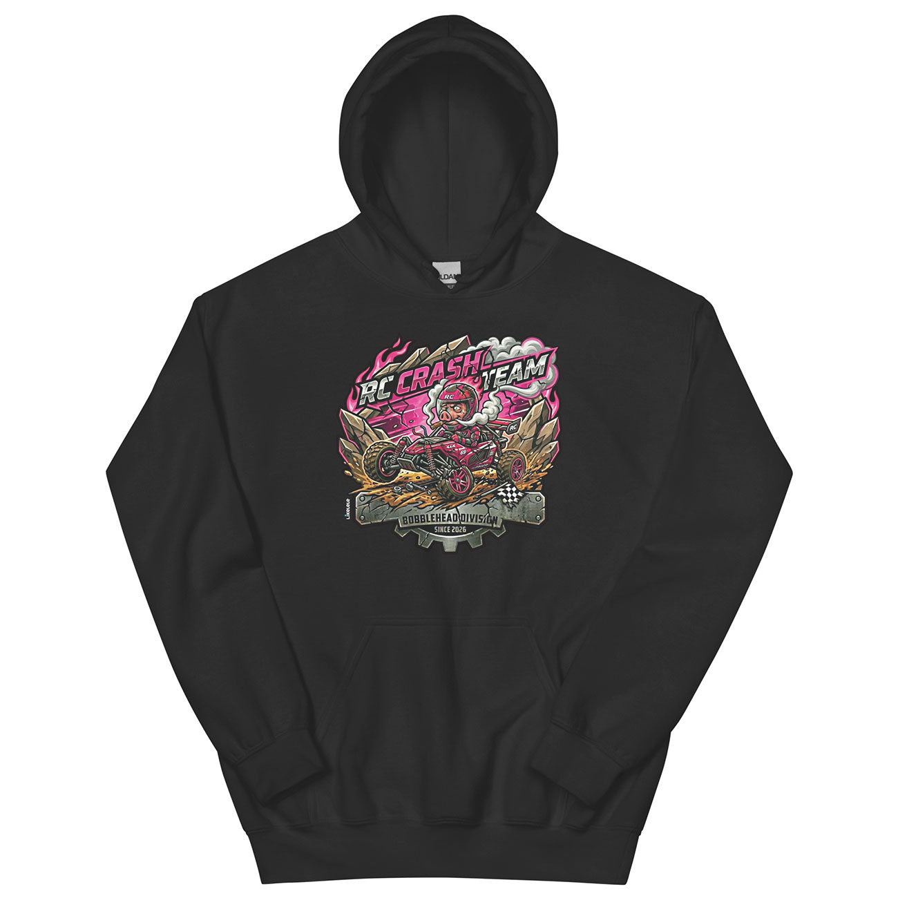 [535] RC CRASH TEAM · Sudadera capucha · BASIC · Unisex · Black
