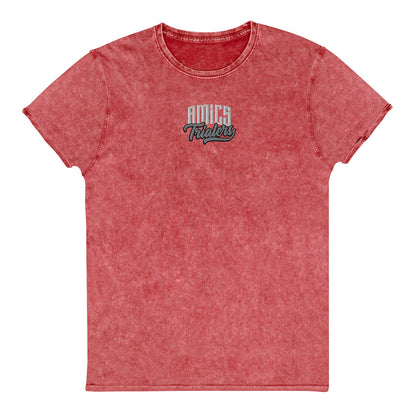 AMICS TRIALERS · Camiseta m/corta·Denim·Mujer/Unisex · Medium·Garnet Red-351b2f